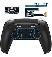 eXtremeRate RISE4 Plus MAX Back Paddles Kit with Clicky Trigger Stops & Rubberized Grip for PS5 C...
