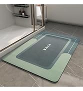 MontVoo-Bath Mat-Bathroom Mat Rug Non Slip Super Absorbent Stain Resistant Quick Dry Thin Bathroo...