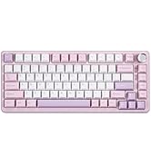 YUNZII B75 PRO Wireless Mechanical Keyboard,75% Gaming Keyboard Gasket Hot Swap Custom Keyboard w...