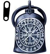Motorcycle Viking Bell - Motorcycle Angel Bell for Men and Women, Motorcycle Accessories (Black S...