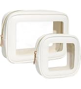 FFpaw Clear Makeup Bag Set for Women, Waterproof Travel Clear Makeup Bag Small Toiletry Bag Skinc...
