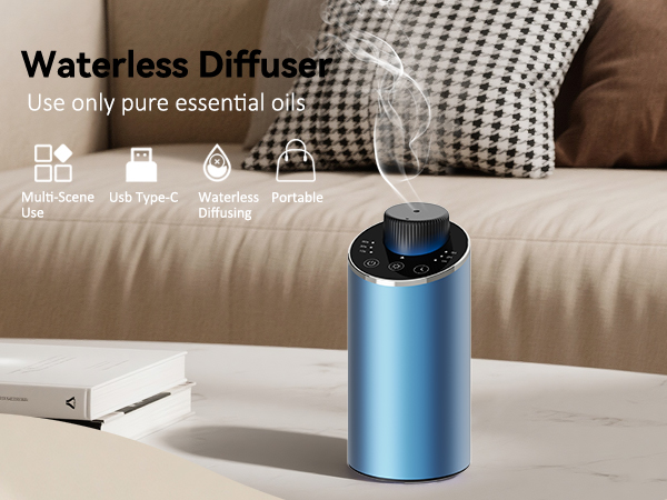 waterless diffuser essential oil scent aromatherapy sentiment portable mini freshener car home room