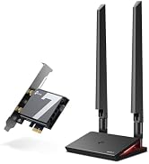 TP-Link WiFi 7 BE9300 PCIe WiFi Card for Desktop PC(Archer TBE550E), Tri-Band Wireless Adapter, B...