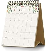 Jotsome Small Desk Calendar 2026-2027, 18 Months Standing Flip Calendar 6"x7.5" from Now to June ...