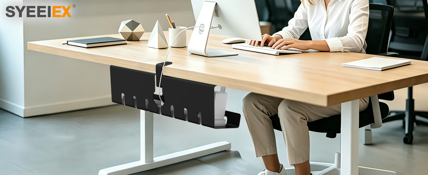 Under Desk Cable Management Tray