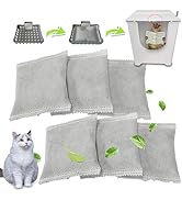 6PCS Activated Charcoal Odor Absorber Bags Compatible with Modkat Flip Cat Litter Box Kit, Natura...