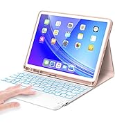 iPad Air 5th/4th Generation Case with Keyboard, iPad Pro 11 inch Keyboard, Smart Trackpad, 7 Colo...