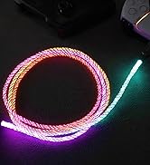 playvital 3.28FT Illuminated Charging Cable for ps5 Controller, USB Type C Charging Cord for Game...