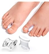 Promifun Gel Toe Separators to Straighten Overlapping Toes, 12 Packs of Toe Spacers for Bunion an...