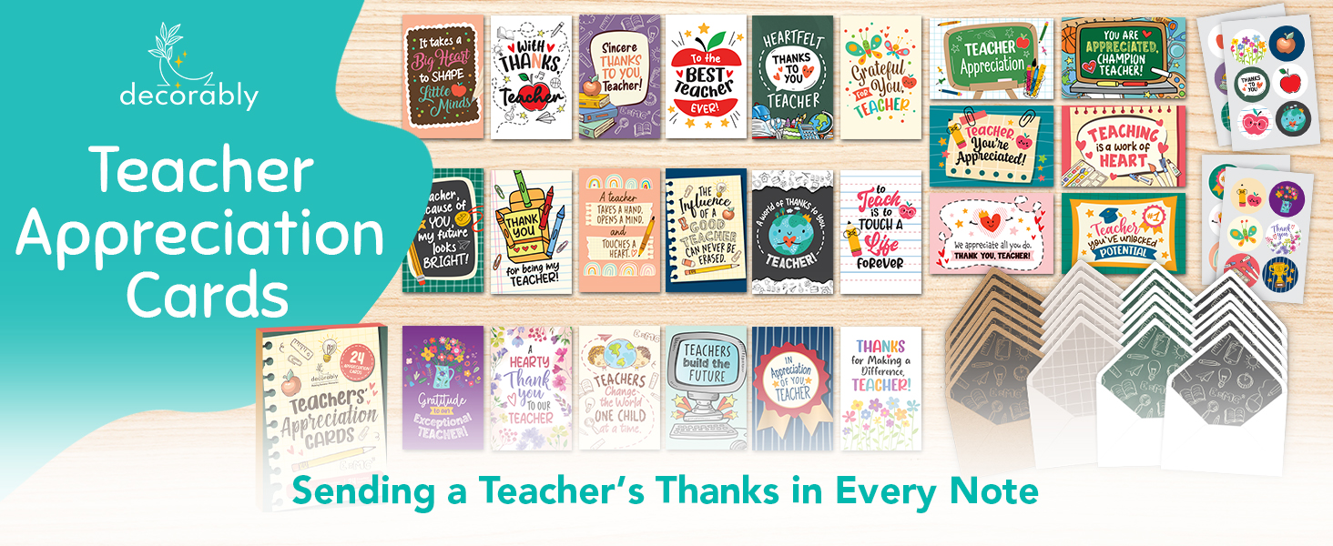 thank you card teacher
