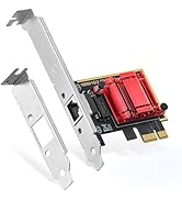 Binardat 2.5G PCIe Network Adapter, RTL8125B 2500/1000/100Mbps Ethernet Card RJ45 LAN Controller ...