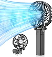 black mini handheld fan