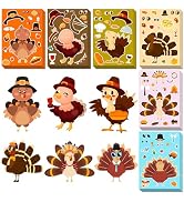 Thanksgiving Stickers for Kids, Thanksgiving Crafts Party Supplies for Kids | Thanksgiving Crafts...