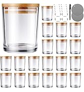 SAEUYVB 20 PCS Bulk Candle Jars with Lids,Candle Making Kit