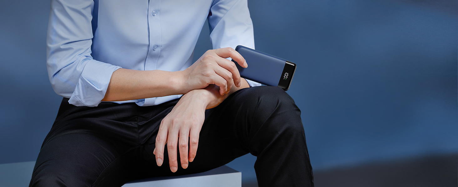 Blue Portable Charger