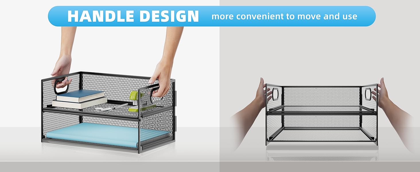 paper organizer with handle