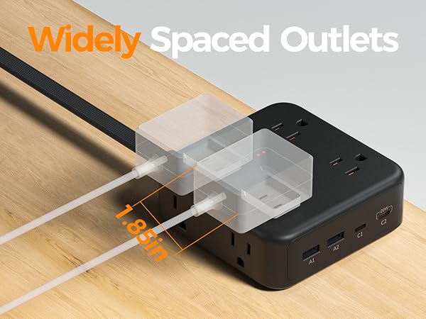 Widely Spaced Outlets