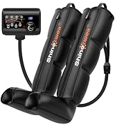 SHINE WELL Air Compression Leg Massager, Professional Leg Recovery System for Muscle Revival, Seq...