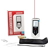Laser Distance Meter Digital Laser Measuring Tool with LCD Backlit Display, Pythagorean Mode, Are...