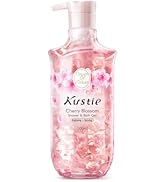 Kustie Cherry Blossom Petal Body Wash with Real Sakura Extract & Niacinamide - Hydrates & Softens...