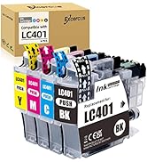 EXCERCUS LC401Compatible Ink Cartridge Replacement for Brother LC401 LC 401 to use with Brother M...
