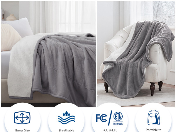 Heated Blanket throw