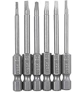 Rocaris 6 Pack 1/4 Inch Hex Shank Triangle Head Bit, S2 Steel Screwdriver Drill Set Bits TA14, TA...