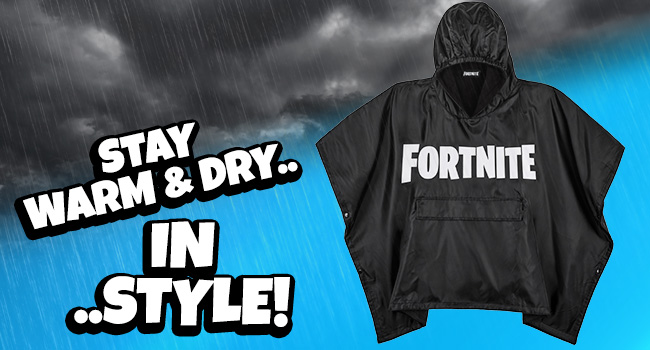 FORTNITE Raincoat for Kids Teenagers Waterproof