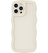 Anuck for iPhone 13 Pro Max Case Wave, Curly Frame Design for Women Girls, Cute Wavy Solid Color ...
