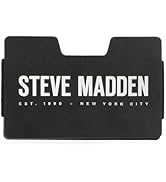 Steve Madden Men's Minimalist Wallet Credit Card Holder Removable Money Clip, Black, 3.5 x .25 x 2