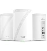 TP-Link Deco 7 Pro BE14000 Tri-Band Wi-Fi 7 Whole Home Mesh System | 8-Stream 14 Gbps | 10 WAN/LA...