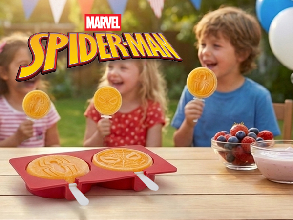Spider-Man Shaped Popsicle Molds