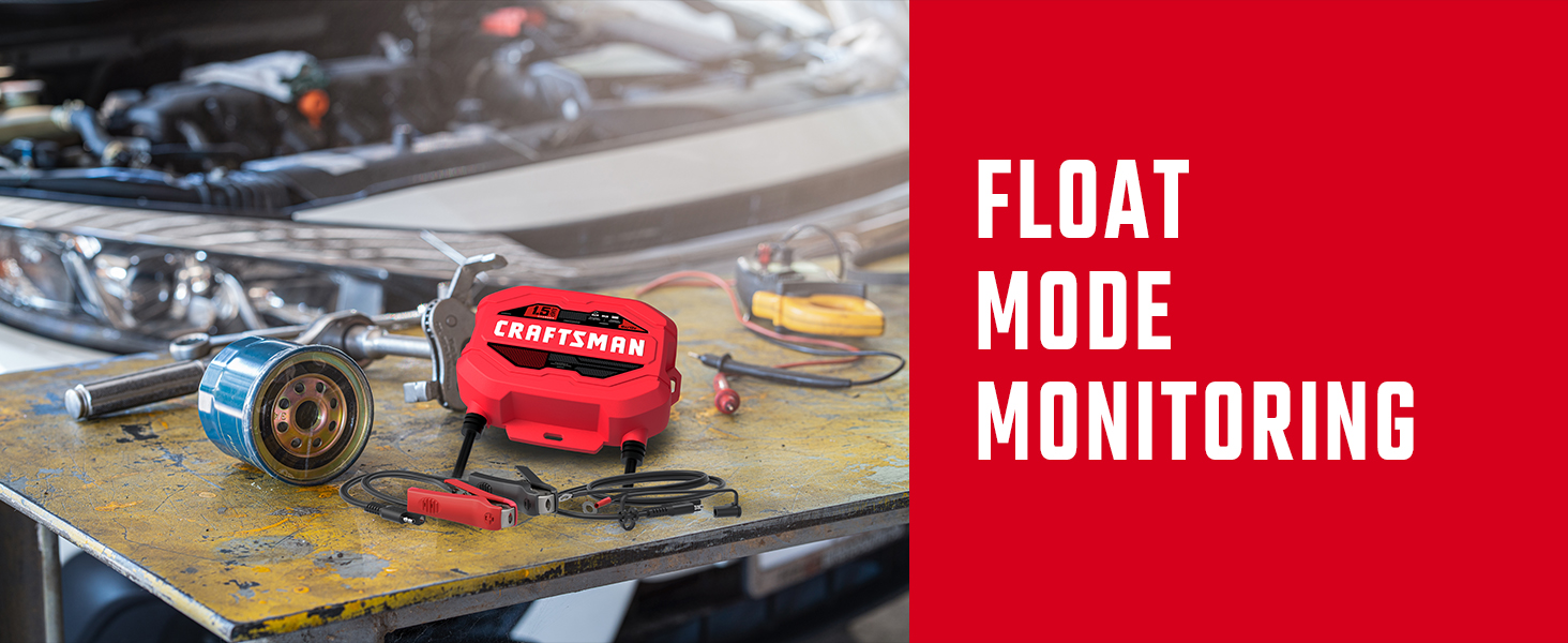 Upgraded CRAFTSMAN CMXCESM259 1.5A 6V/12V Automotive Battery Maintainer