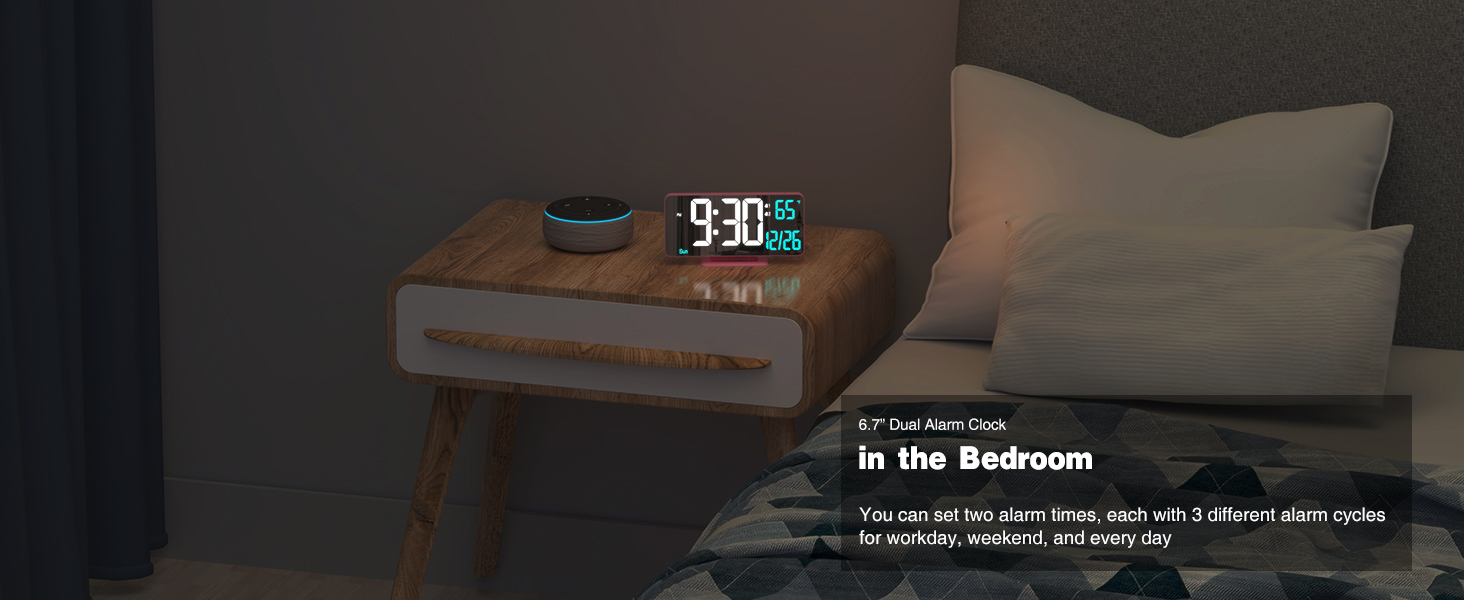 clock for bedroom