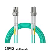 10Gtek Fiber Patch Cable - LC to LC OM3 10Gb/Gigabit Multi-Mode Jumper Duplex 50/125µm LSZH Fiber...