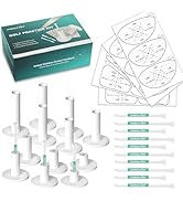 Rubber Golf Mat Tees Set – Durable Mixed Sizes for Consistent Tee Height, Indoor & Outdoor Practi...