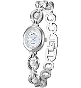 Gosasa Vintage Pearl Bracelet Watch for Women Elegant Small Oval Dial Jewelry Wristwatch Waterpro...