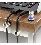 Viaky Magnetic Cord Holder 3 Pack Charger Holders for Cords Metal Cable Management Adhesive Cable...