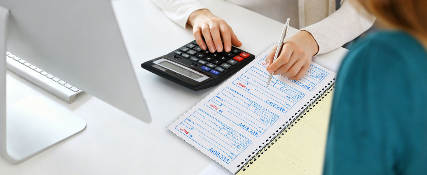 receipt book with carbonless