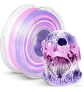 JAYO Silk Rainbow PLA+ Filament 1.75mm, Shiny Multicolor 3D Printer Filament, Fast Color Changes ...