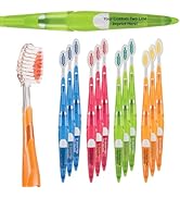 Personalized SmileGoods A334 Toothbrush, 33 Tuft, Soft Bristle, 144 Individually Packaged Premium...