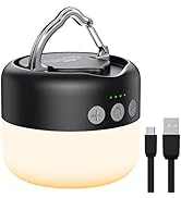 LED Camping Lantern Rechargeable 1000LM, Up to 300H Running Time Camping Tent Light, 6700mAh Emer...