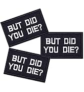 U-Sky Sew or Iron on Patches, Pack 3pcs Funny Iron Patches But Did You Die Clothing Patches for C...