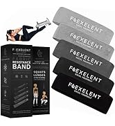 Flexelent Fabric Resistance Bands for Working Out - Workout Bands Set for Legs, Glutes, and Thigh...