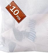 12x16 Inch Laundry Bags Mesh Wash Bags - 10Pcs, Durable Lingerie Bags for Washing Delicates, Medi...