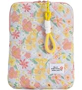 HICARRY Puffy Laptop Sleeve Case Cute Computer Bag, Puffer Flower Printed Quilted Carrying Cases,...