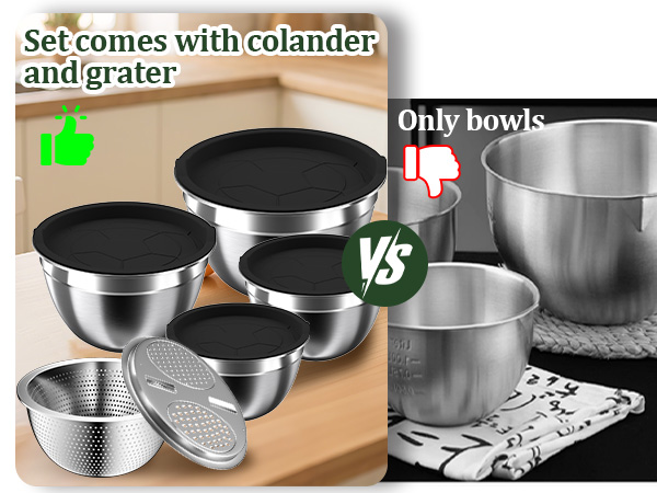 kitchen bowls with lids set