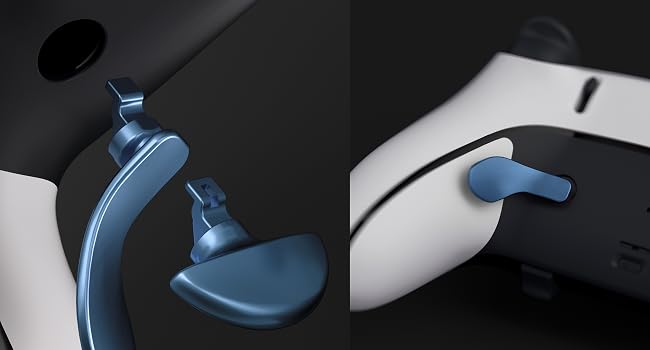 eXtremeRate Back Paddles for PS5 Edge Controller Replacement Interchangeable Metal Back Buttons