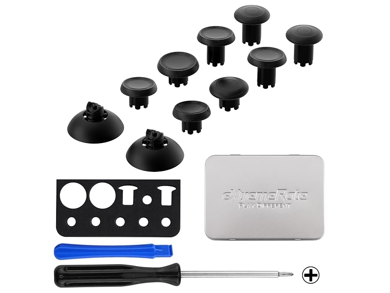 eXtremeRate ThumbsGear EDGE V3 Interchangeable Thumbsticks for PS5, PS4 Controller Analog Joysticks