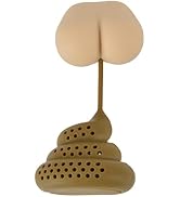 Funny Loose Leaf Tea Infuser Ball, Food Grade Silicone Poop Shape Hot Tea Infuser Reusable Tea St...
